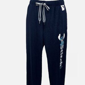 Disney | Women's Stitch Experiment 626 Pajama Pants Jogger style Navy Blue XS